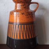 Large vintage Brutalist ceramic floor vase, 1970s