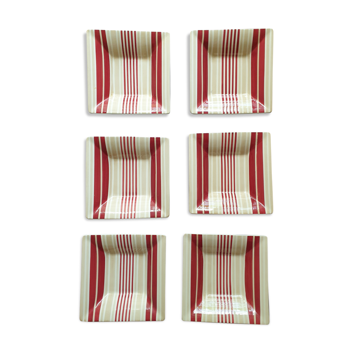 Modern hollow square plate series of 6