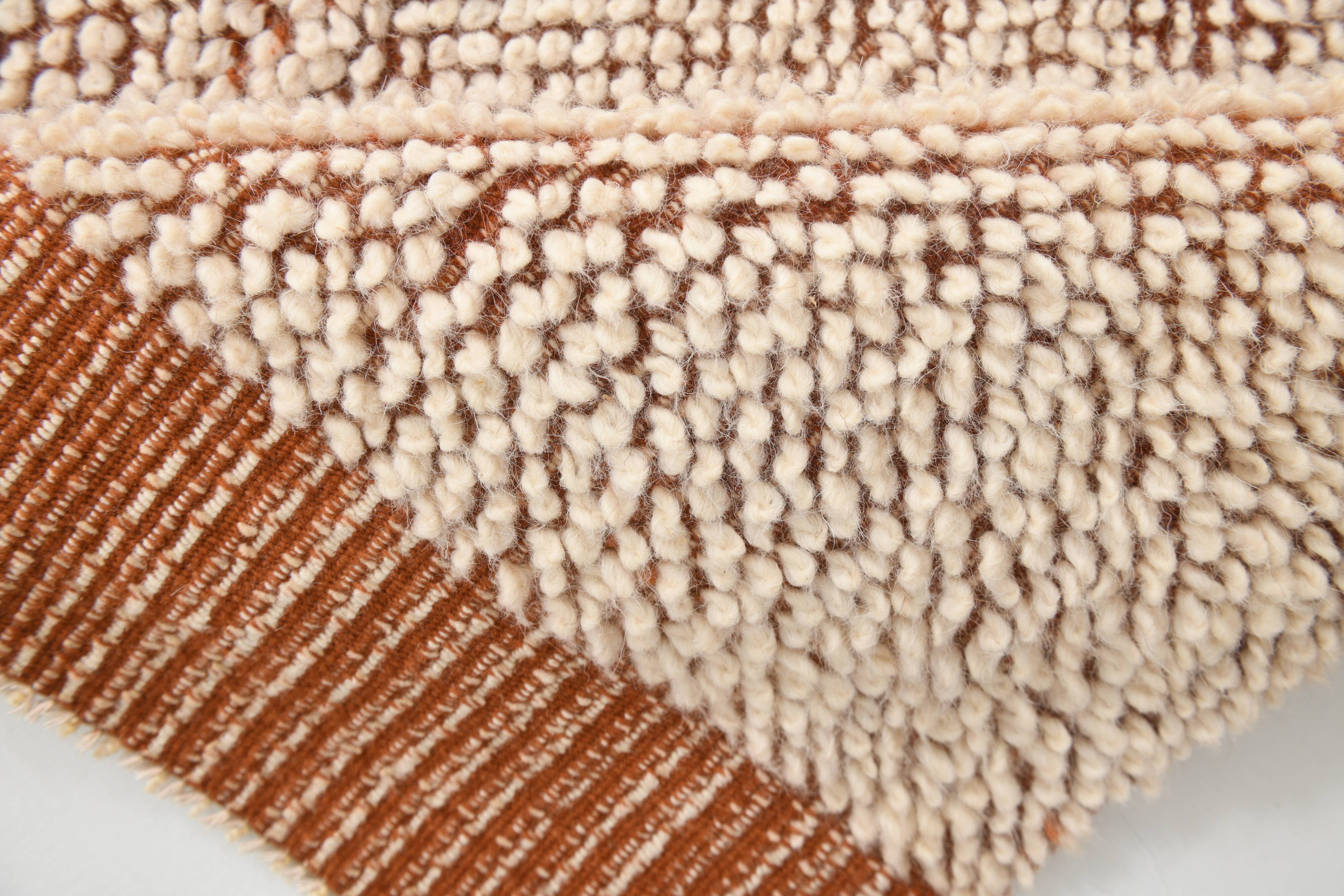 8x11 Terracotta & Beige Vintage Kilim Rug, 260x350Cm