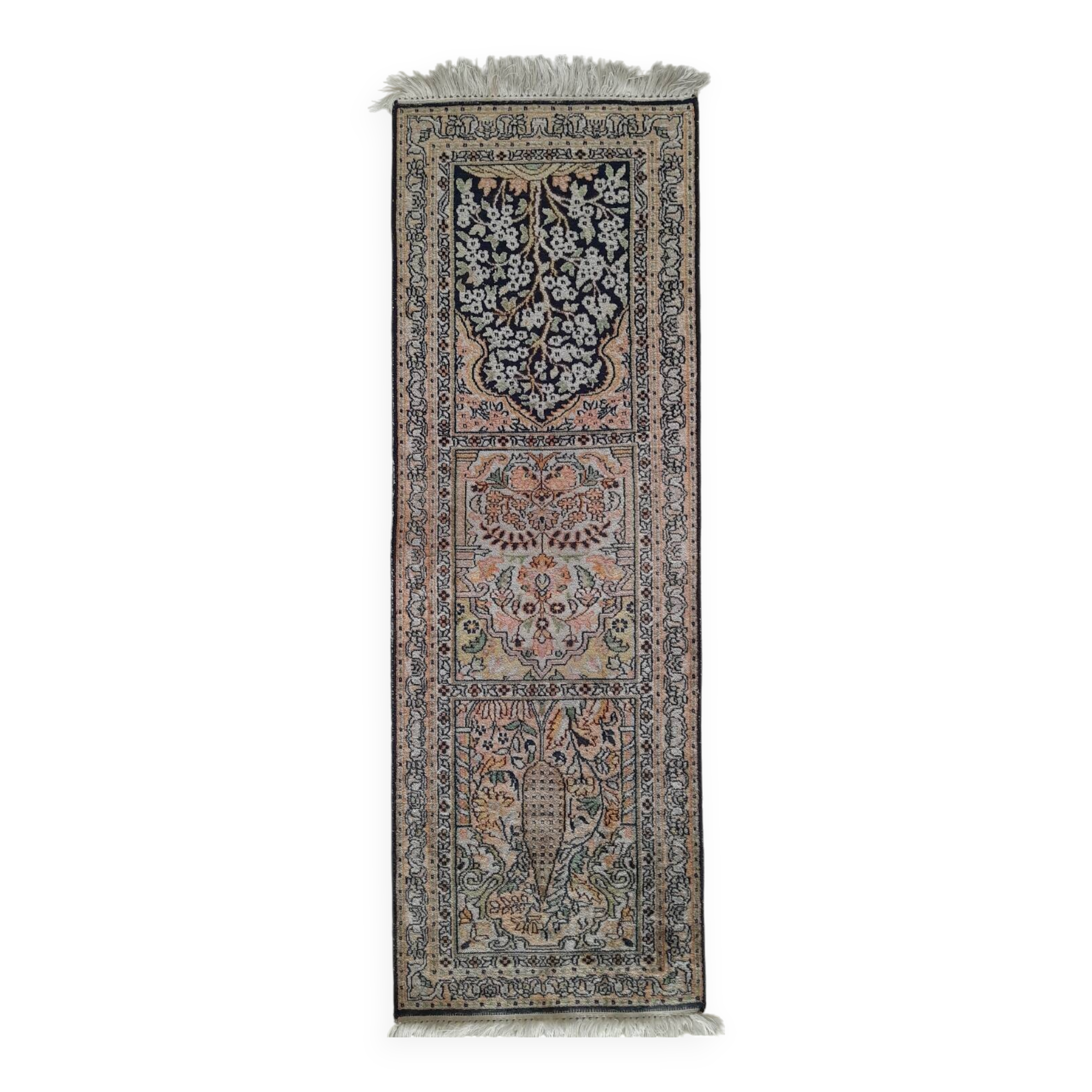 100% Kashmir silk rug