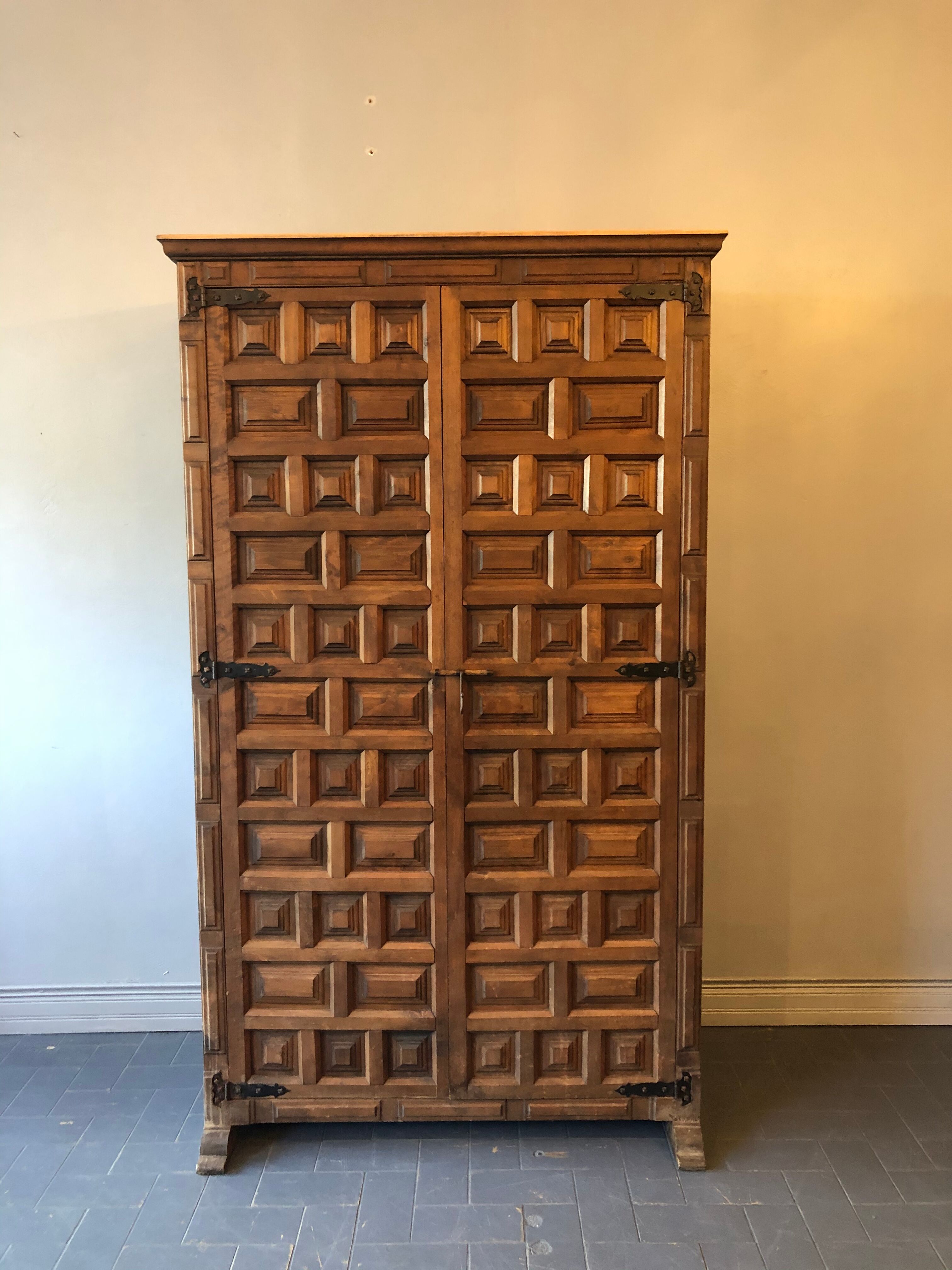 Ancient walnut cabinet