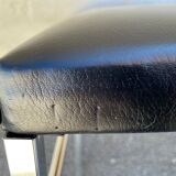 Stool year 70 skaï and chrome metal