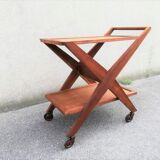 Solid oak serving table 1950s