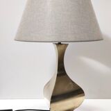 Pair of Postmodern Brass Table Lamps by Montagna Grillo and Tonello, Italy