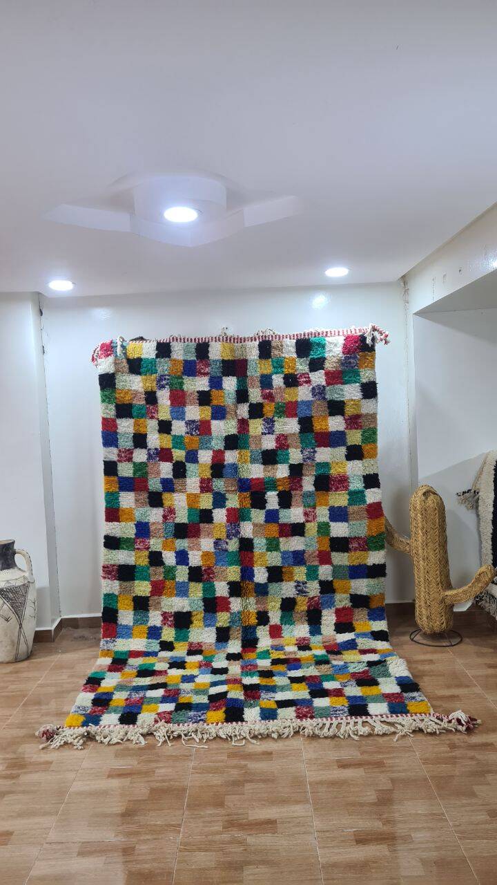 Handmade Berber wool rug 250x150 cm