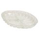 Vintage decorative transparent crystal plate, Italy, 1960s