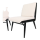 2x 'boomerang' h. mitzlaff, e. schmidt for soloform, bouclé lounge chairs, 1953