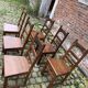 Set of 6 oak chairs