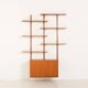 Scandinavian mid-century teak wall unit, Denmark 1970s