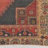 136x244 Vintage Geometric Pattern Designer Turkish Vintage Rug, 5x7