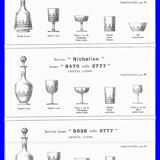 Set of 8 Baccarat crystal glasses