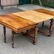 Henri II extendable dining table in solid walnut from the 19th century, 310cm.
