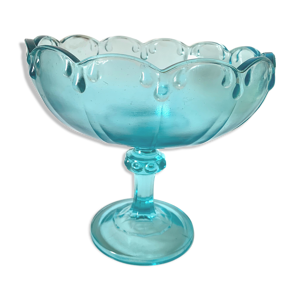 coupe en verre bleu