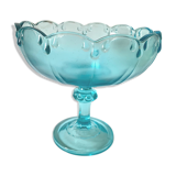Large blue glass cup