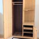 Renovated vintage 1950s oak boarding school wardrobe