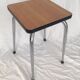 Stool in orange/brown formica