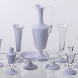 Vintage Nine-Piece Glassware Collection, 1970s