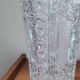 Vintage geometric cut crystal vase - 1970