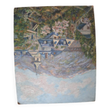 Small painting on cardboard
