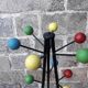 Vintage parrot coat rack