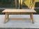 Georges Robert farmhouse table in solid raw wood, 1960, restored
