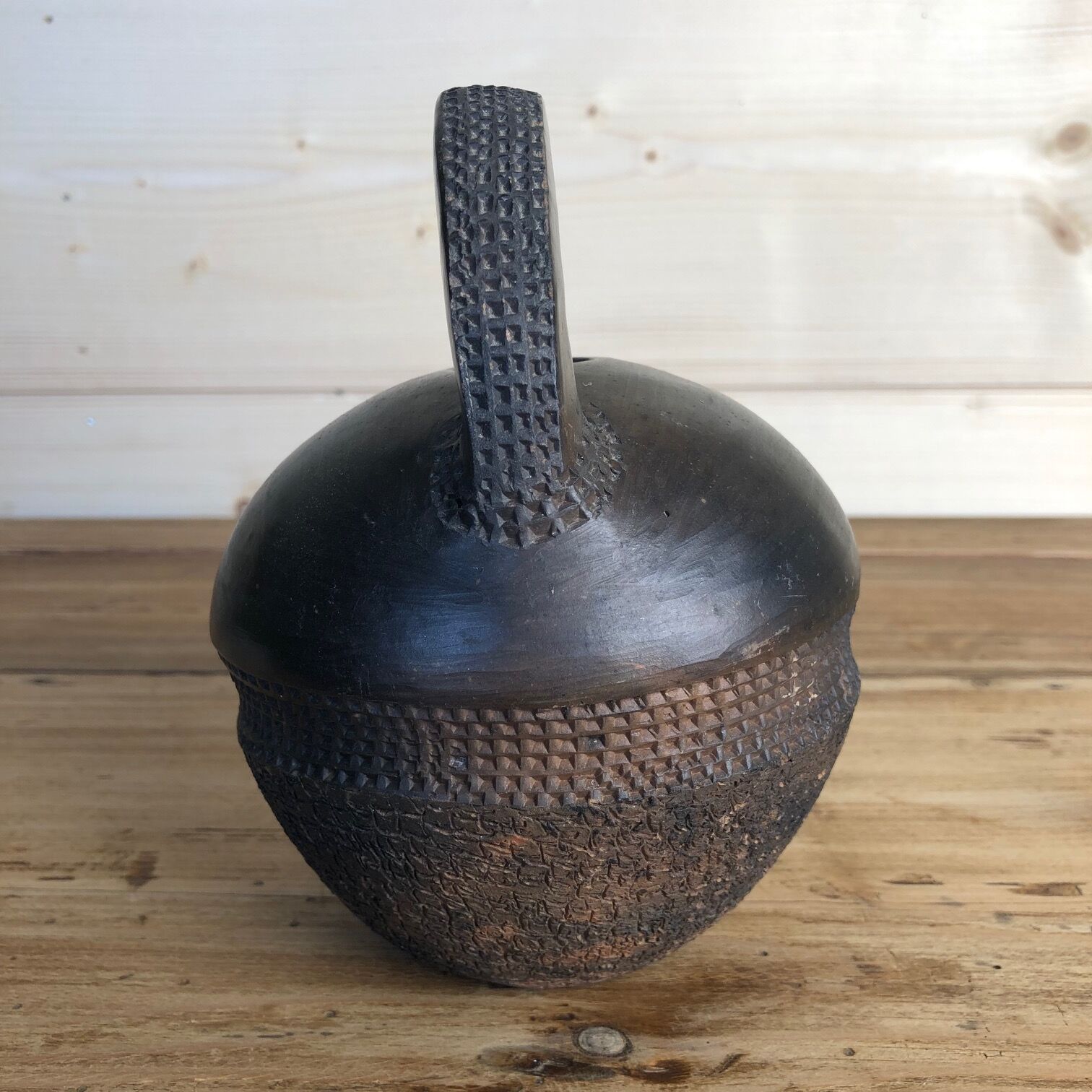 Ceramic homemade teapot