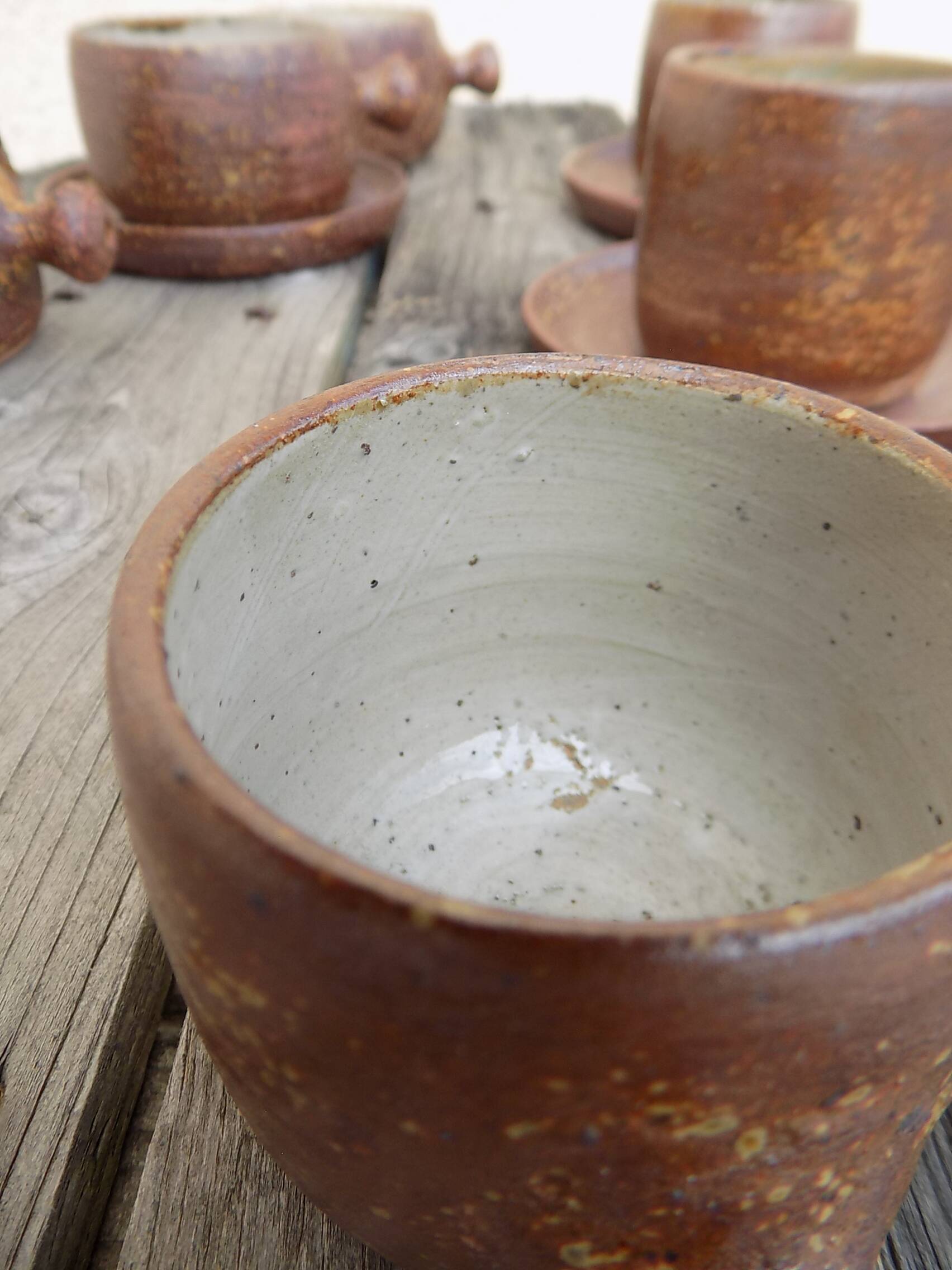 13 piece stoneware coffee/tea set