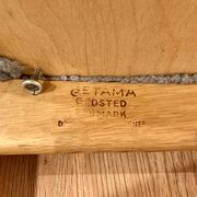 ARMCHAIR STAMPED "HANS WEGNER" 1960.