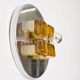 Chrome and Murano glass wall light, Albano Poli, Poliarte, 1970s