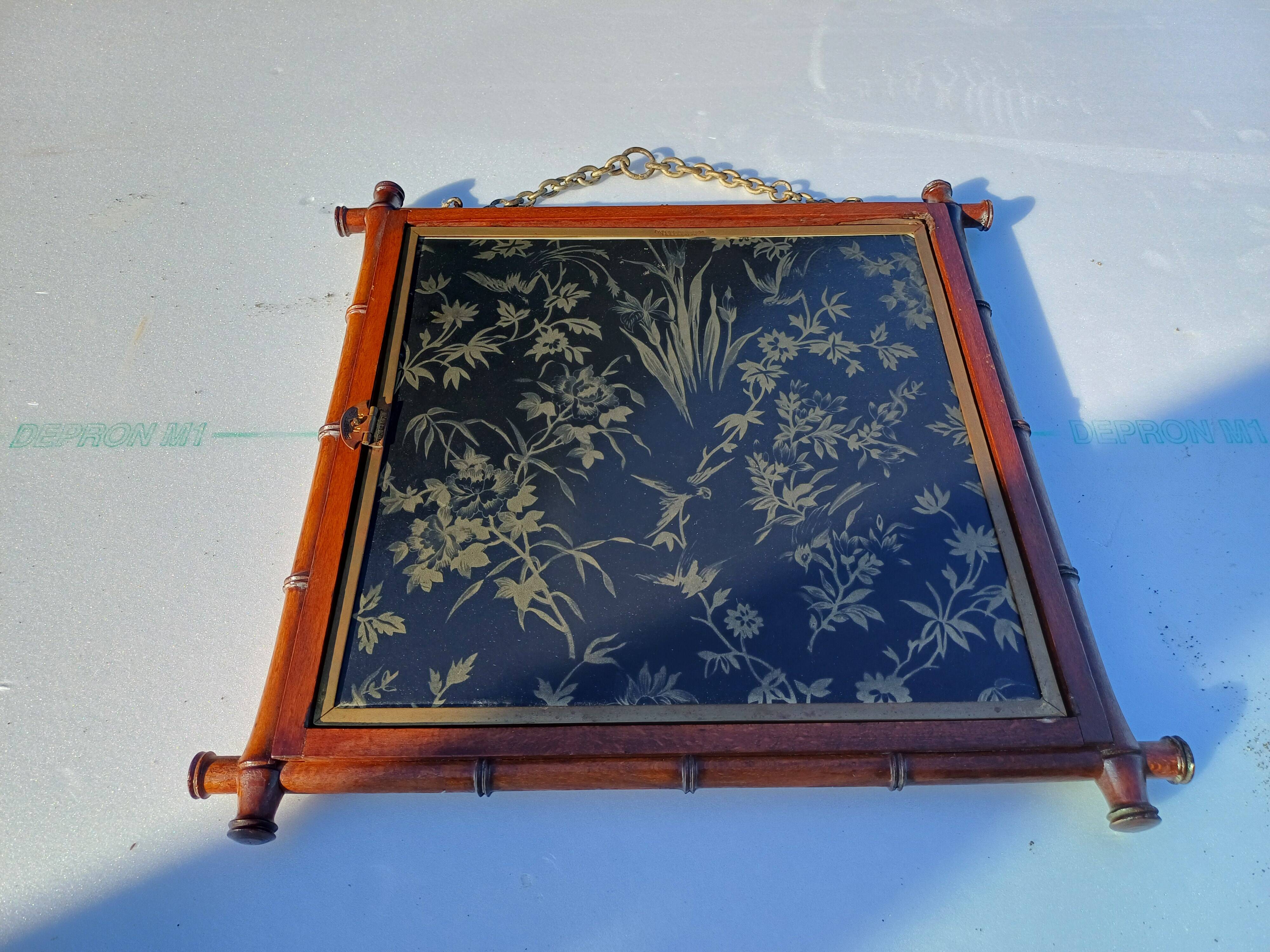 Miroir Triptyque 1876 : L.B
