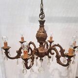Bronze chandelier from the 50s