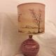 Lampe mauve céramique