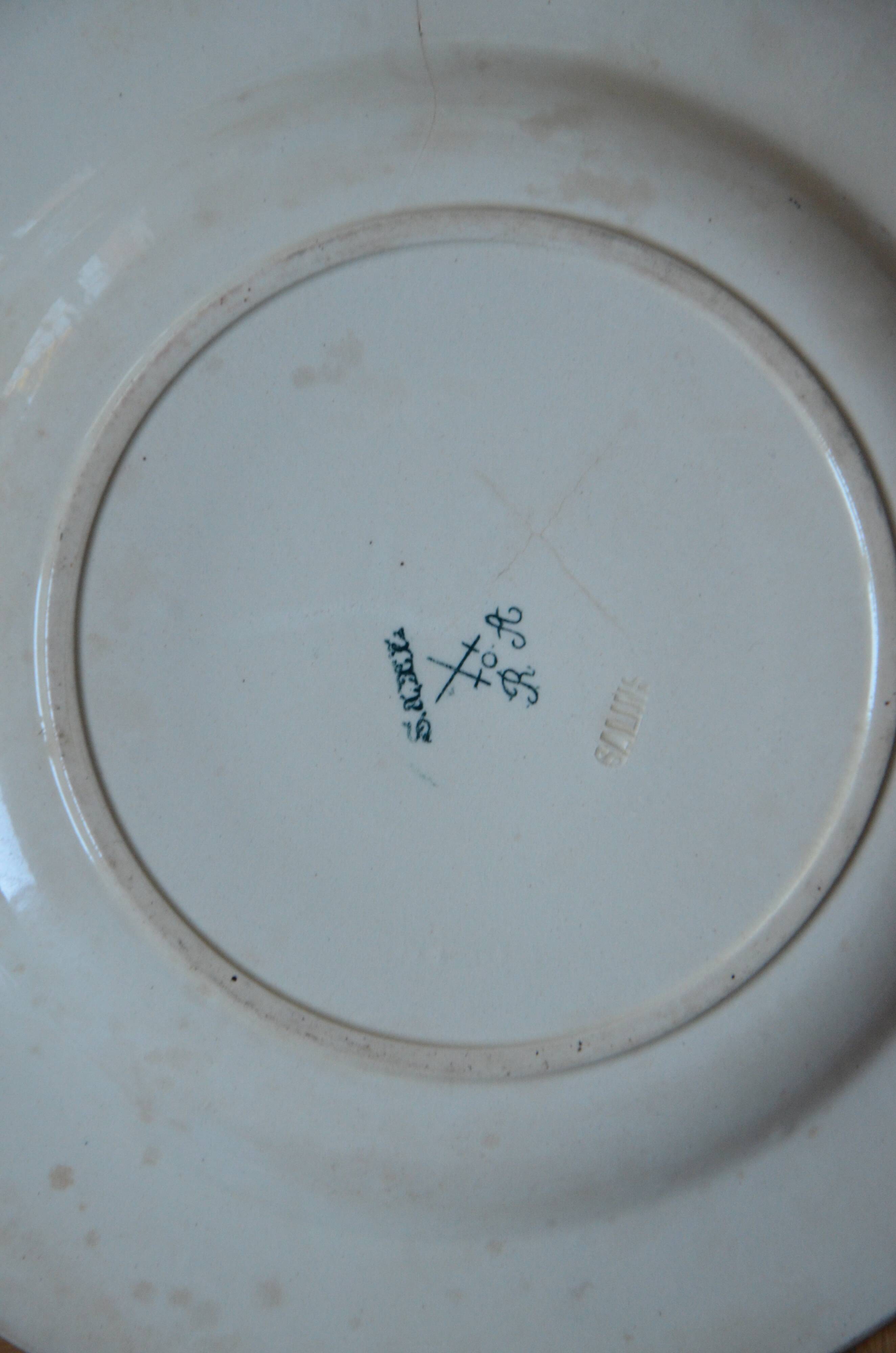 Lot 6 plates old creves Saxony