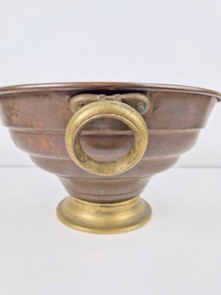 Vintage Copper and Brass Champagne Cooler, France, 1950s
