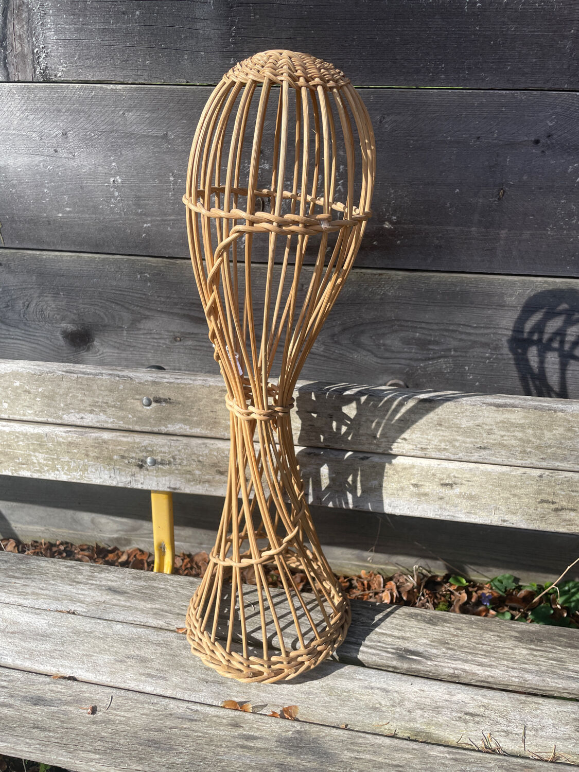 Rattan hat holder