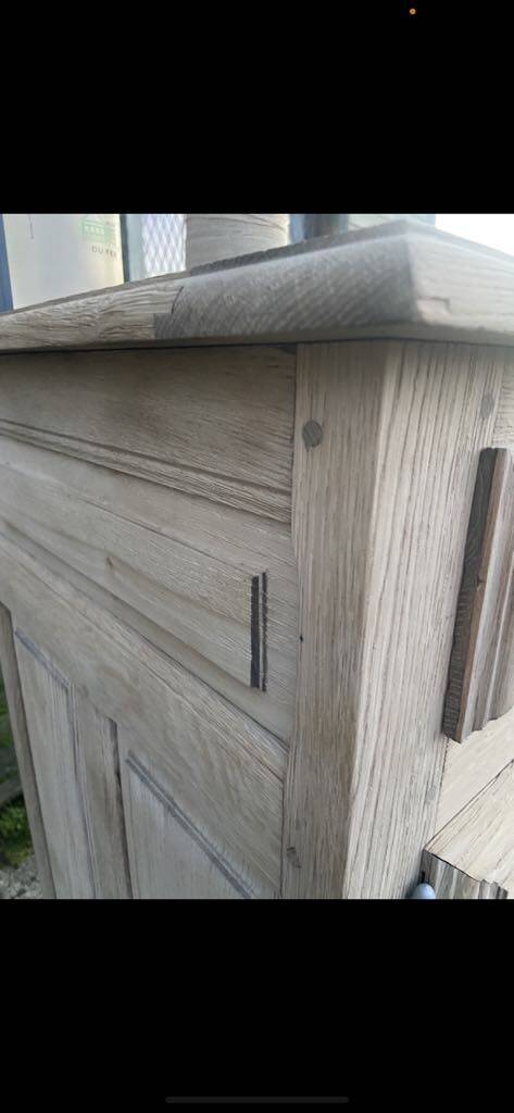 Raw wood sideboard