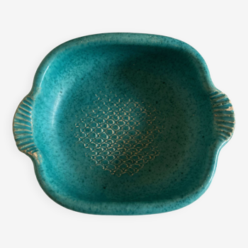 Céramique poisson de Vallauris turquoise 1950