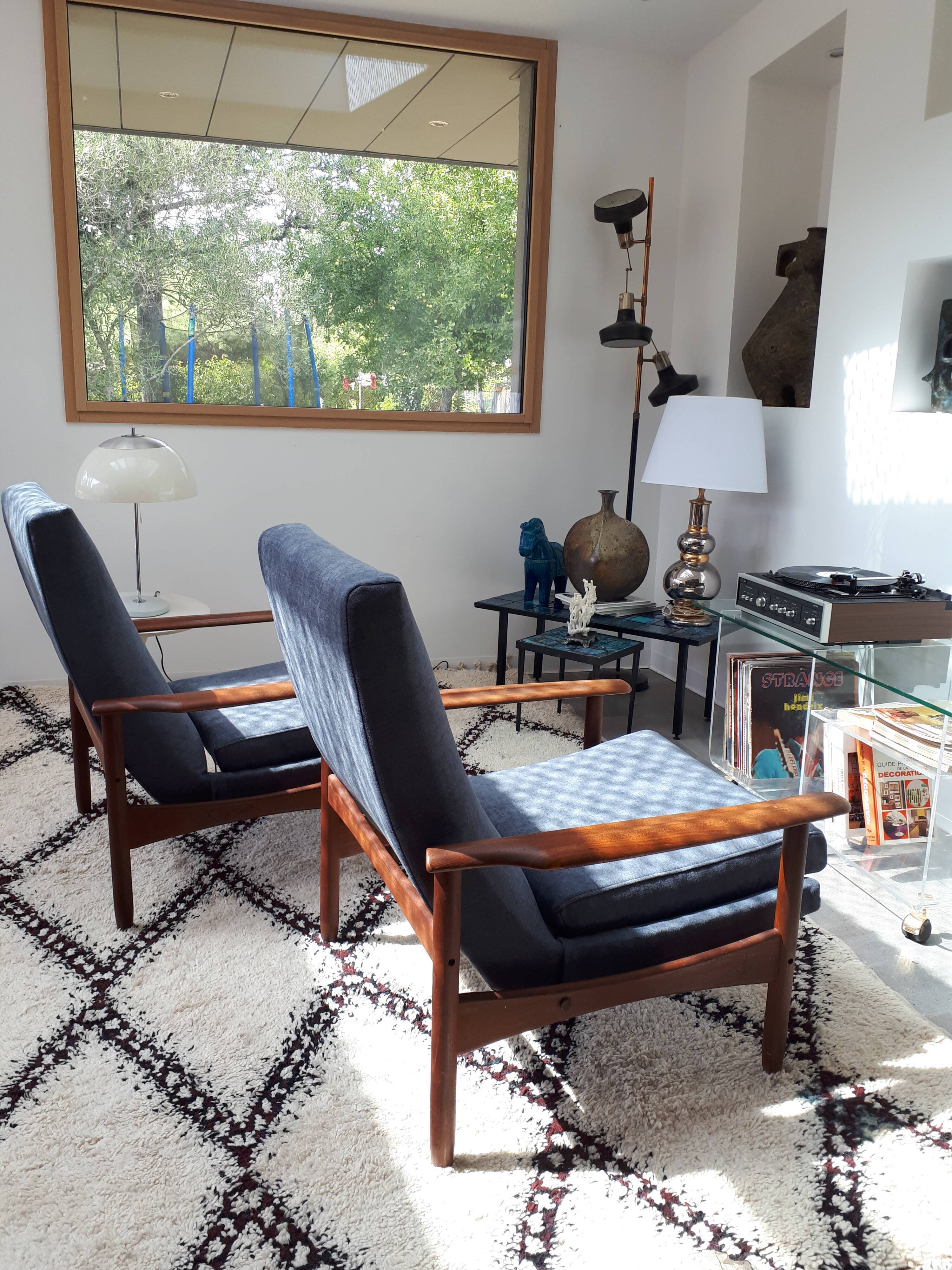 Pair of 50s steiner armchairs