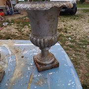 Lot of 6 Medici Cast Iron Vases from Charleville - Mézières 1900
