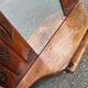 Art Deco dressing table mirror from the 1950s in solid oak.