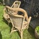 Rattan armchair duo