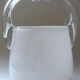 Vintage ice bucket in colorless and white "ouzo" crystal