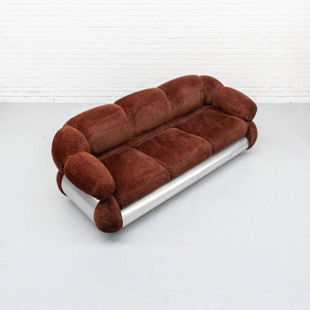 Adriano Piazzessi three-seater sofa 1970s