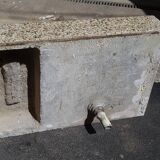 Evier ancien ciment granité