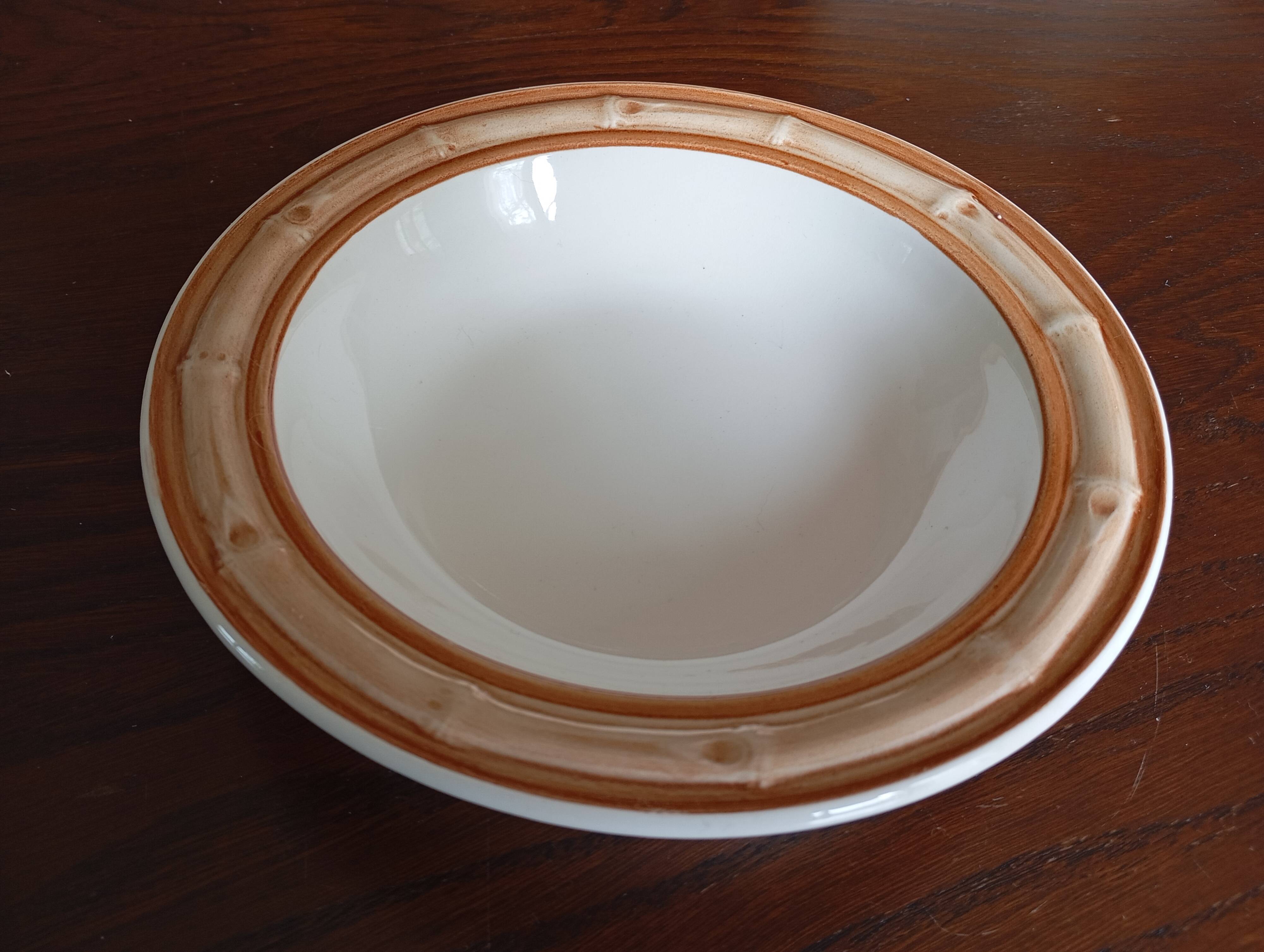 Gien "Bamboo" serving dishes