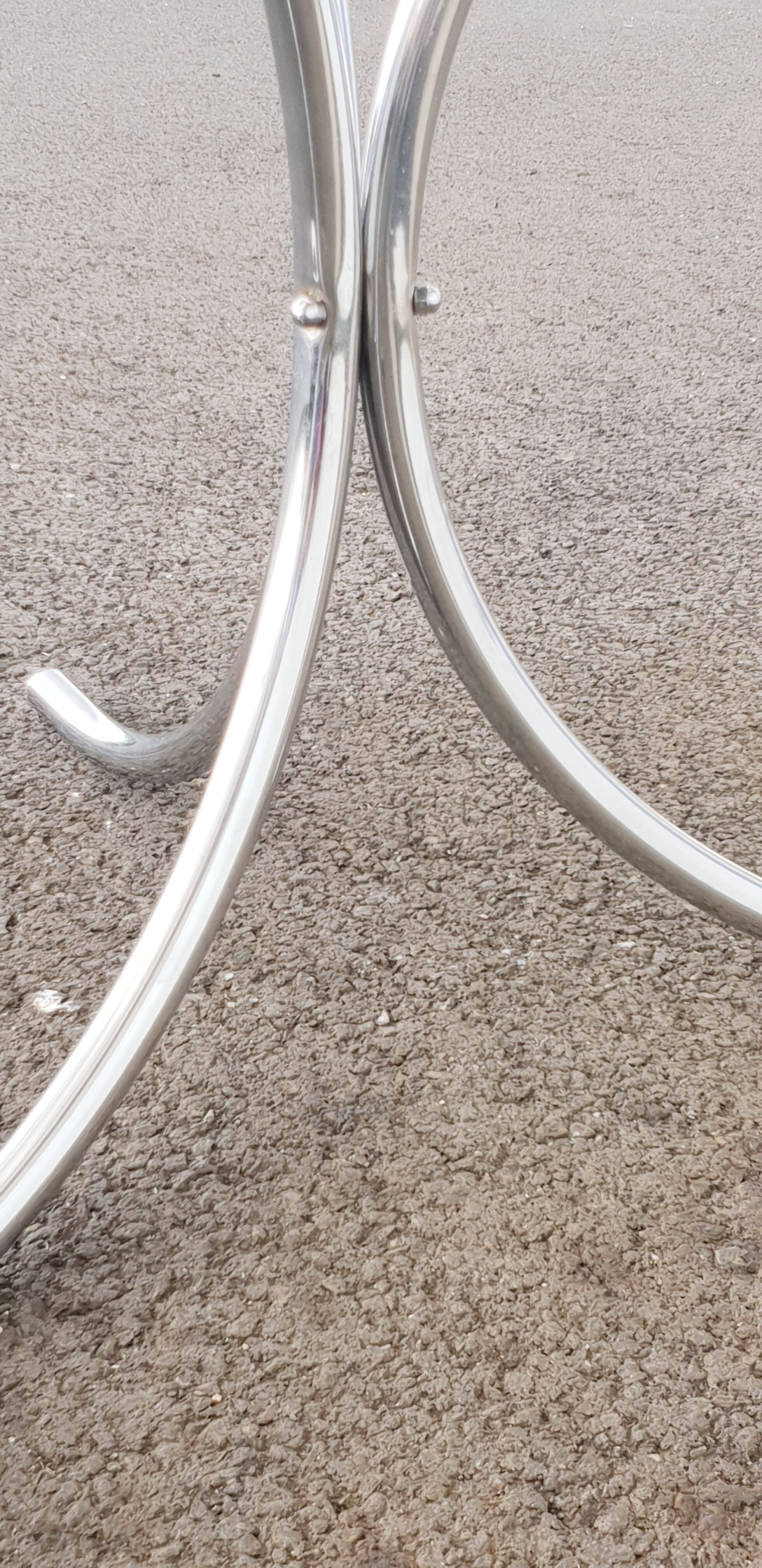 Vintage glass oval table