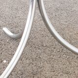 Vintage glass oval table