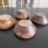 4 bowls in sandstone André Bodin La Borne