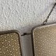Vintage 1960 triptych mirror barber hairdresser Japonese style - 25 x 60 cm