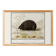 Small poster about the hedgehog, after an old engraving from 1610.